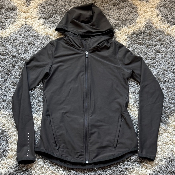 Old Navy Women's dark olive green go dry active Hooded Jacket - Picture 1 of 7
